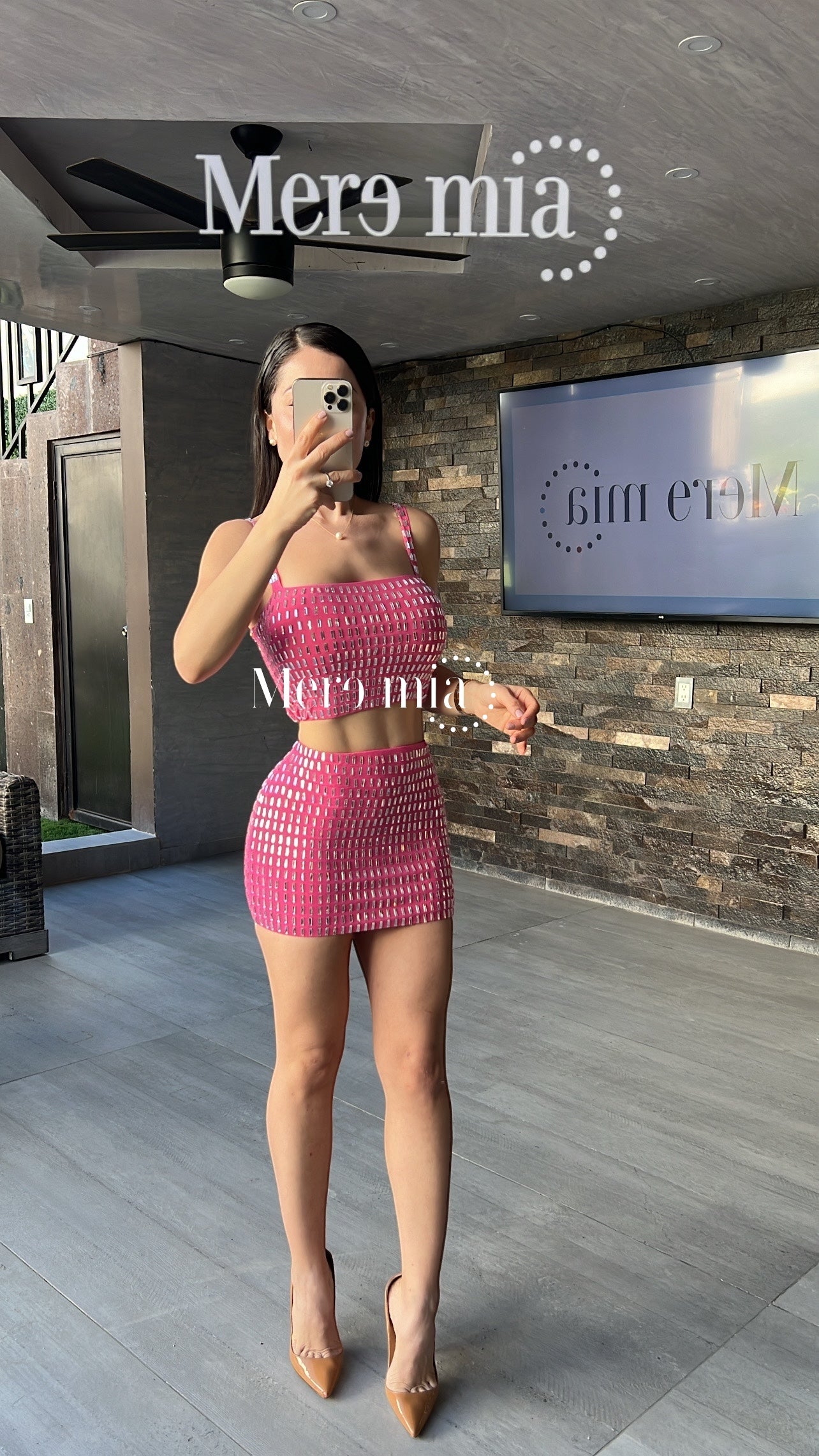 Conjunto rosa apl rect