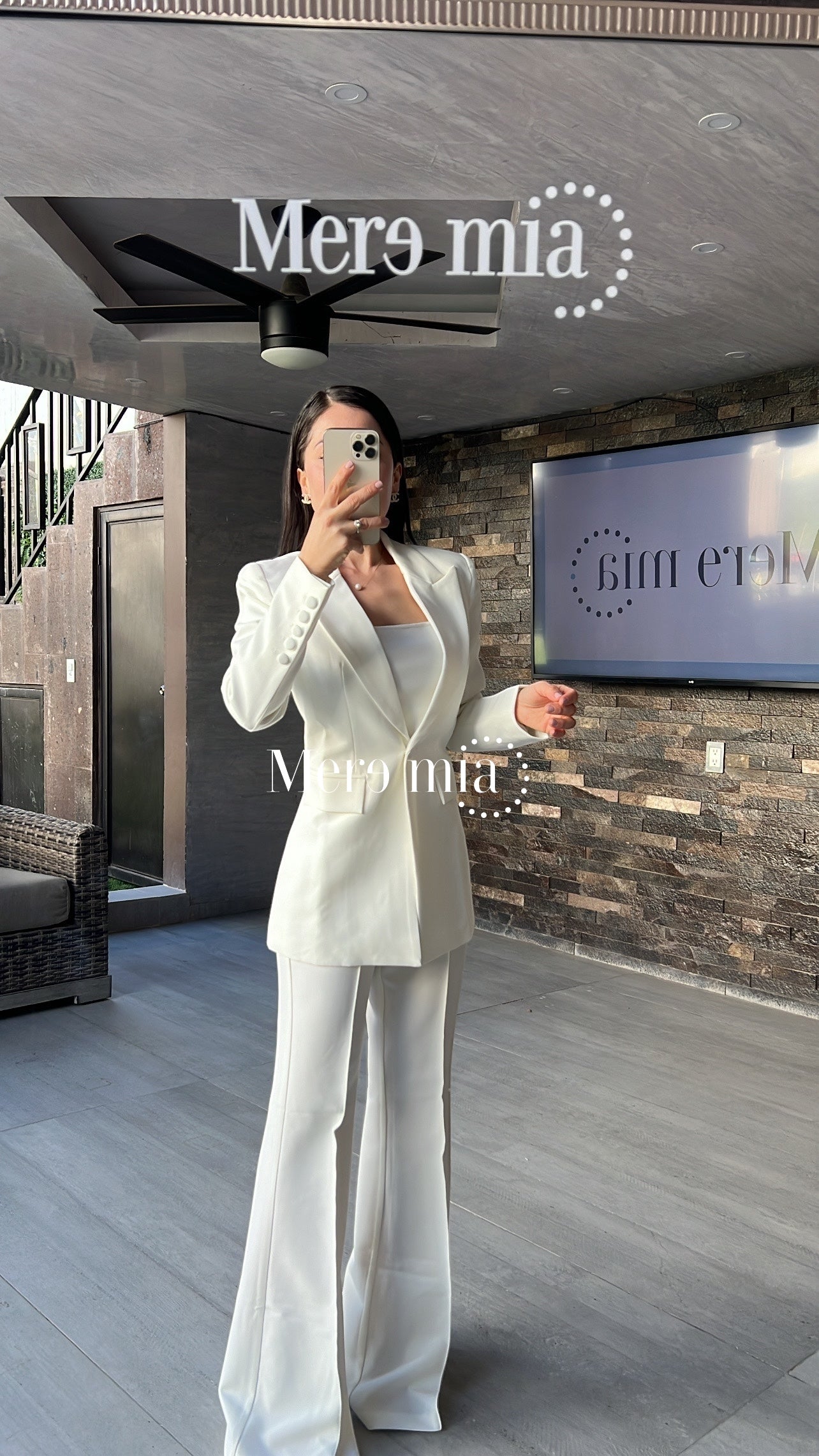 Conjunto pantalón blanco