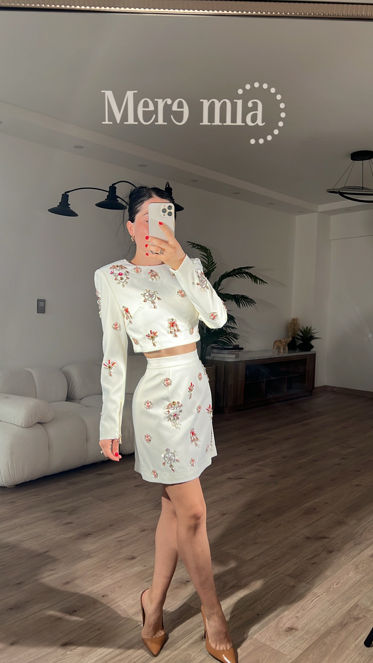 Conjunto blanco apl colores