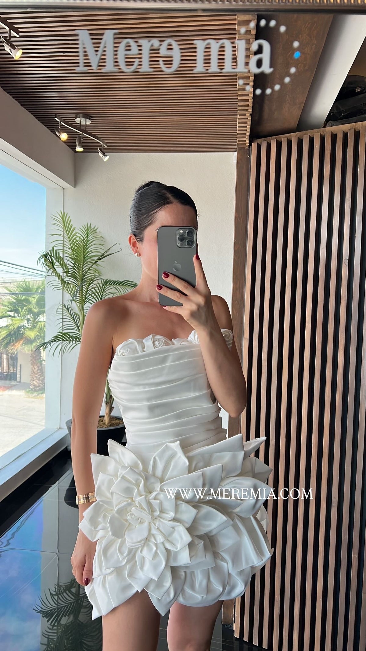 Vestido flor sat corto