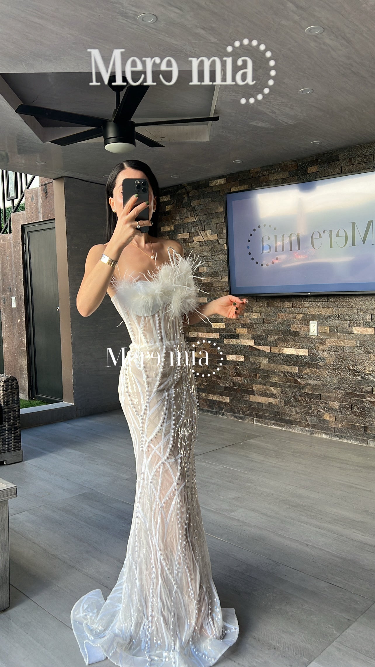 Vestido blanco strapples