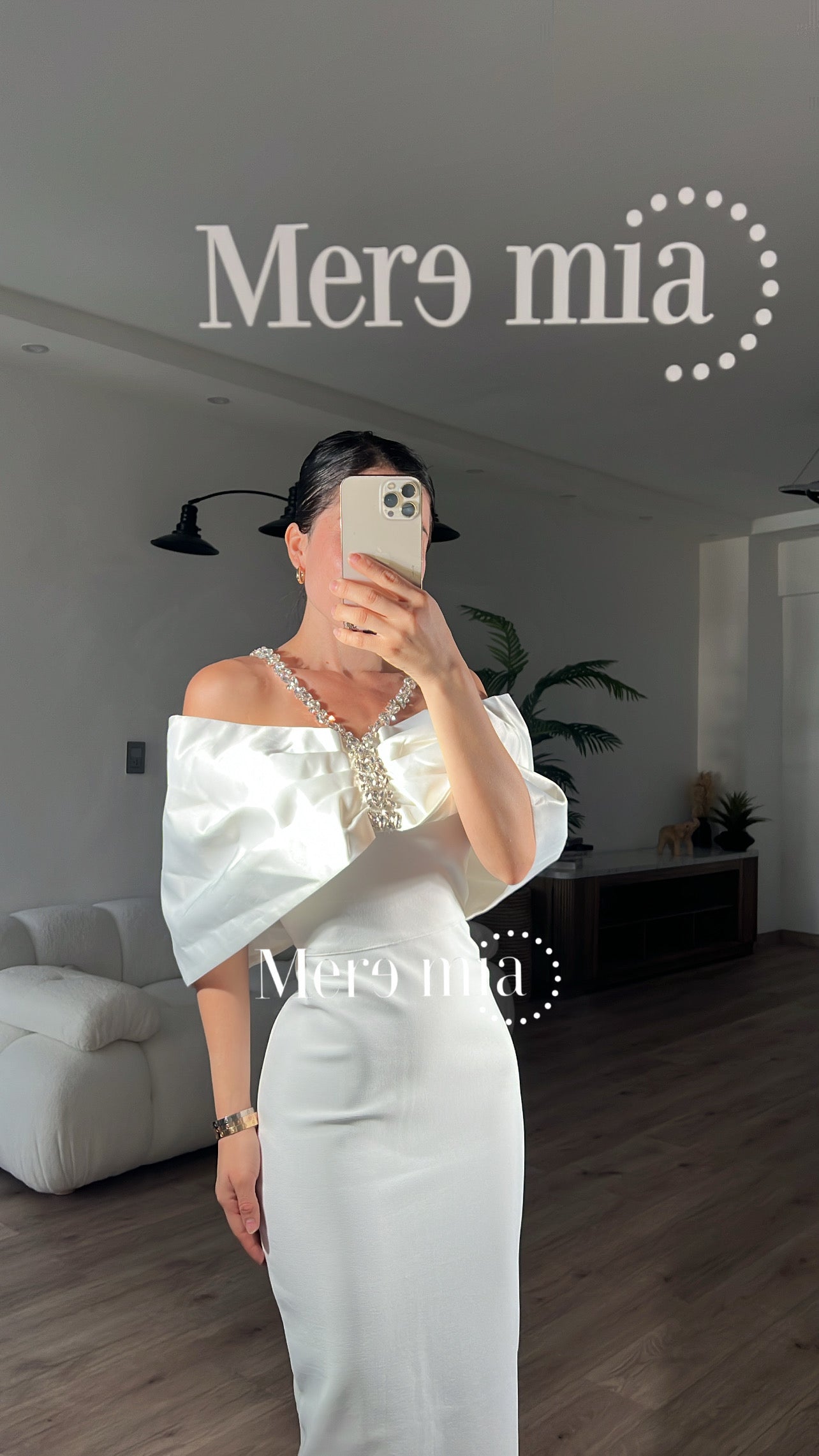 Vestido blanco hombros sat