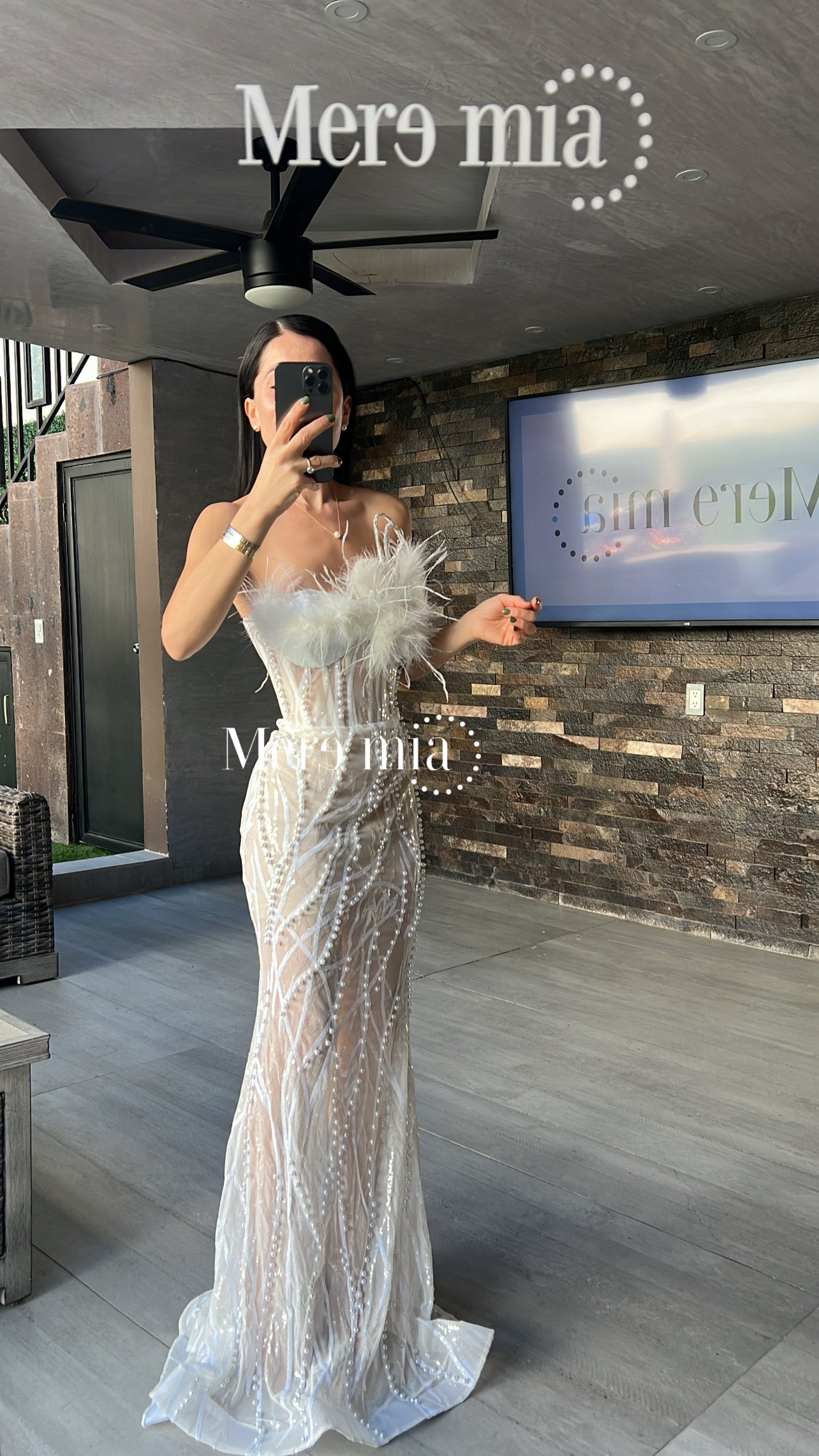 Vestido blanco strapples