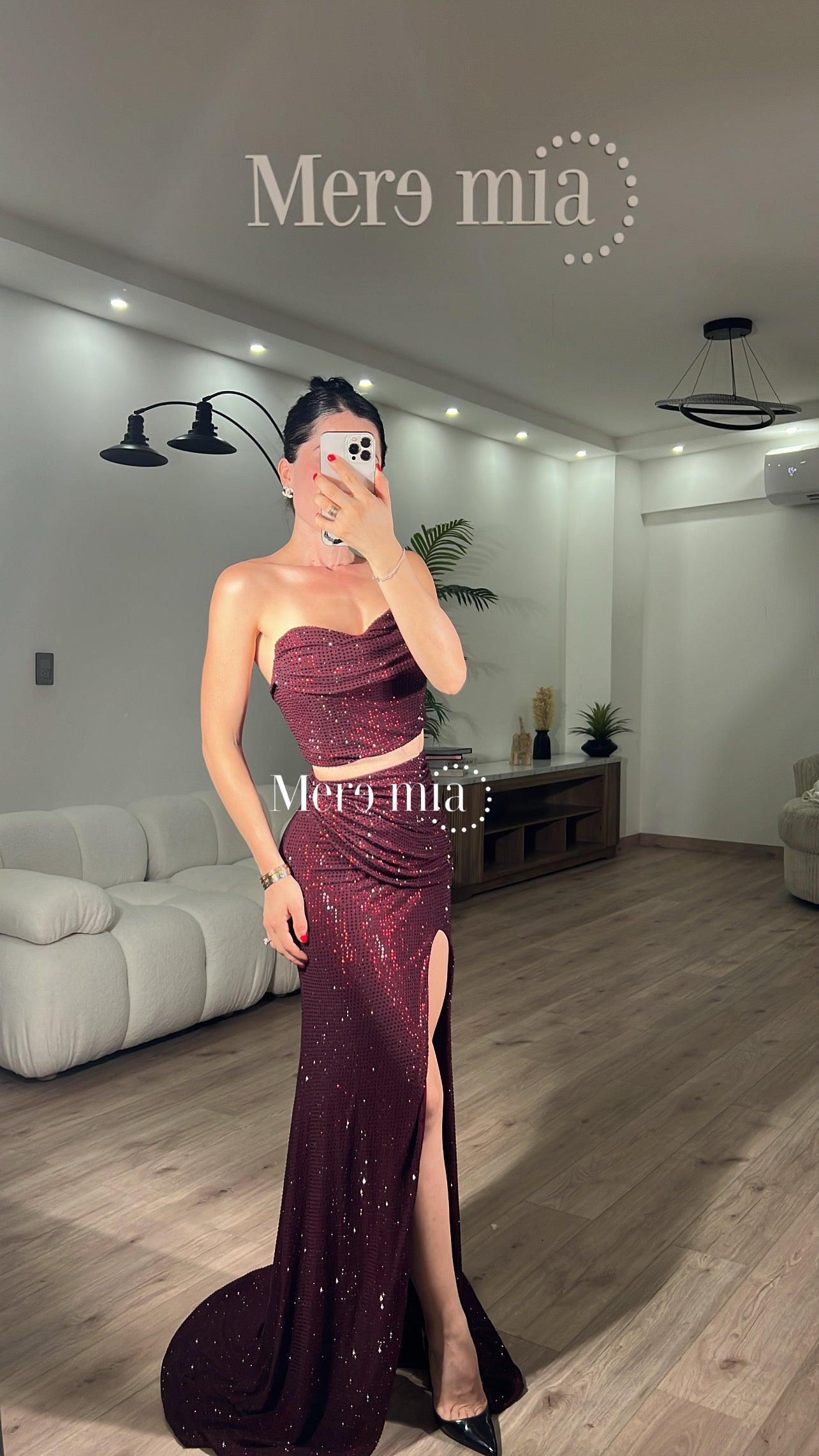 Conjunto tinto puntos