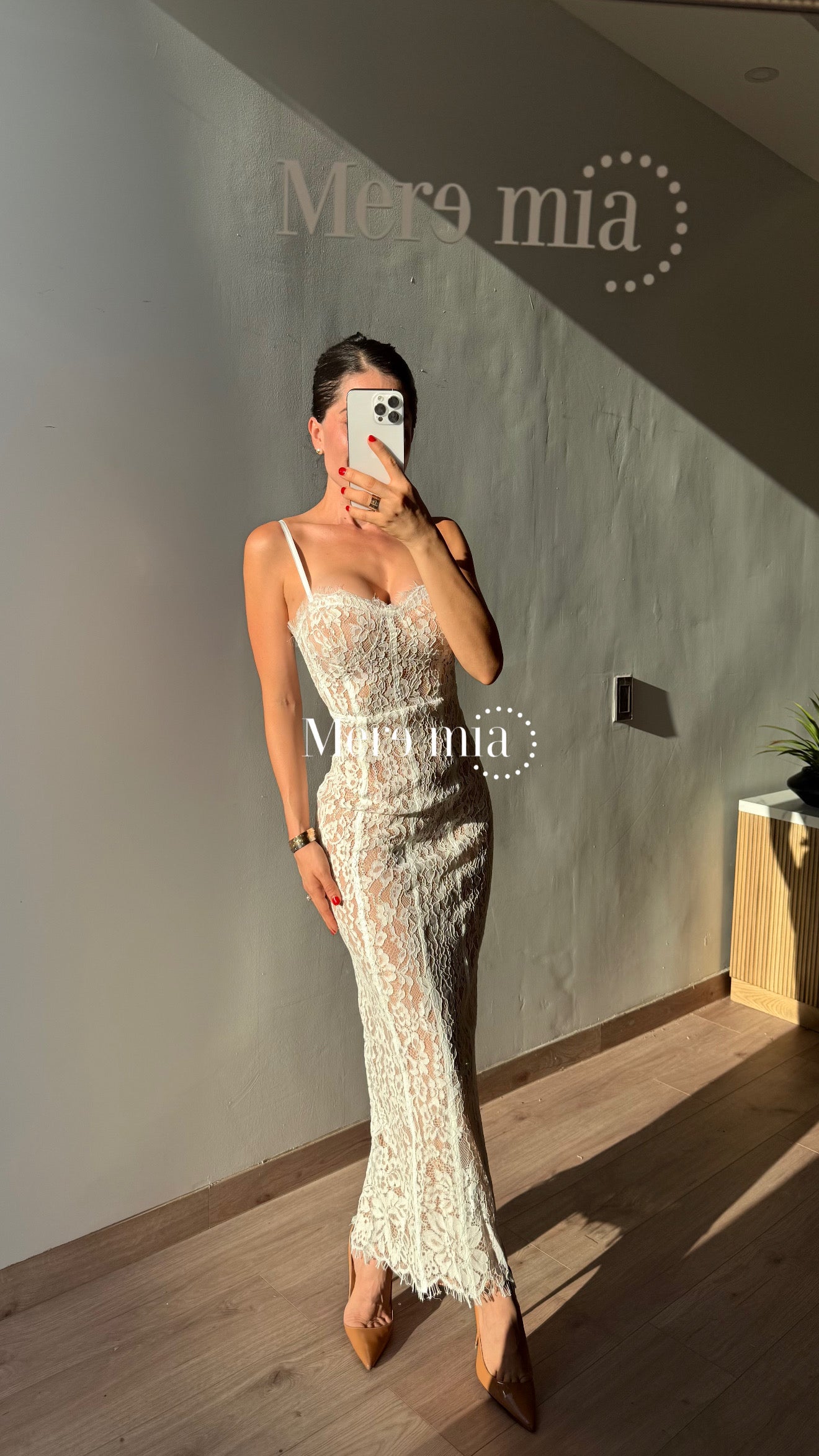 Vestido blanco encaje