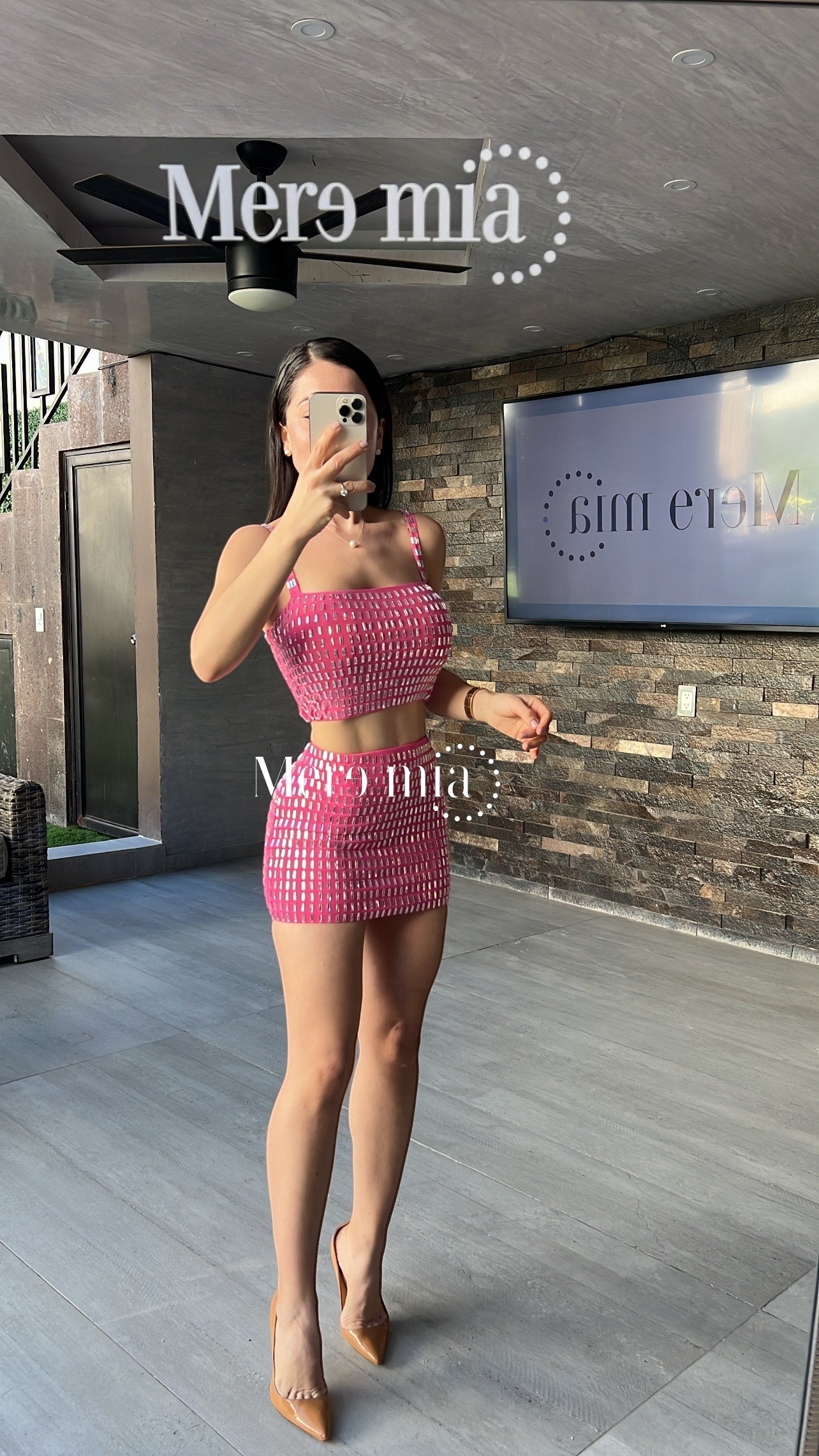 Conjunto rosa apl rect