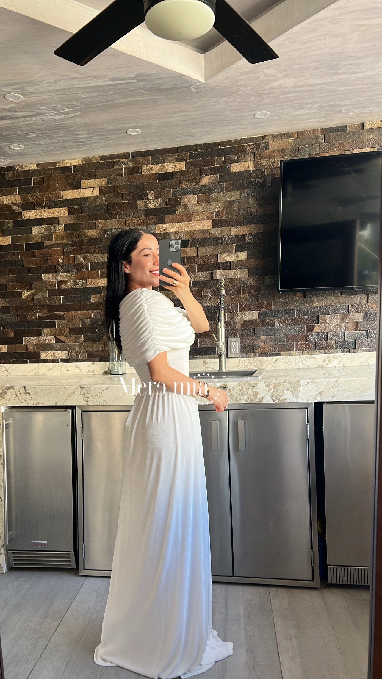 Vestido plisado ab liso