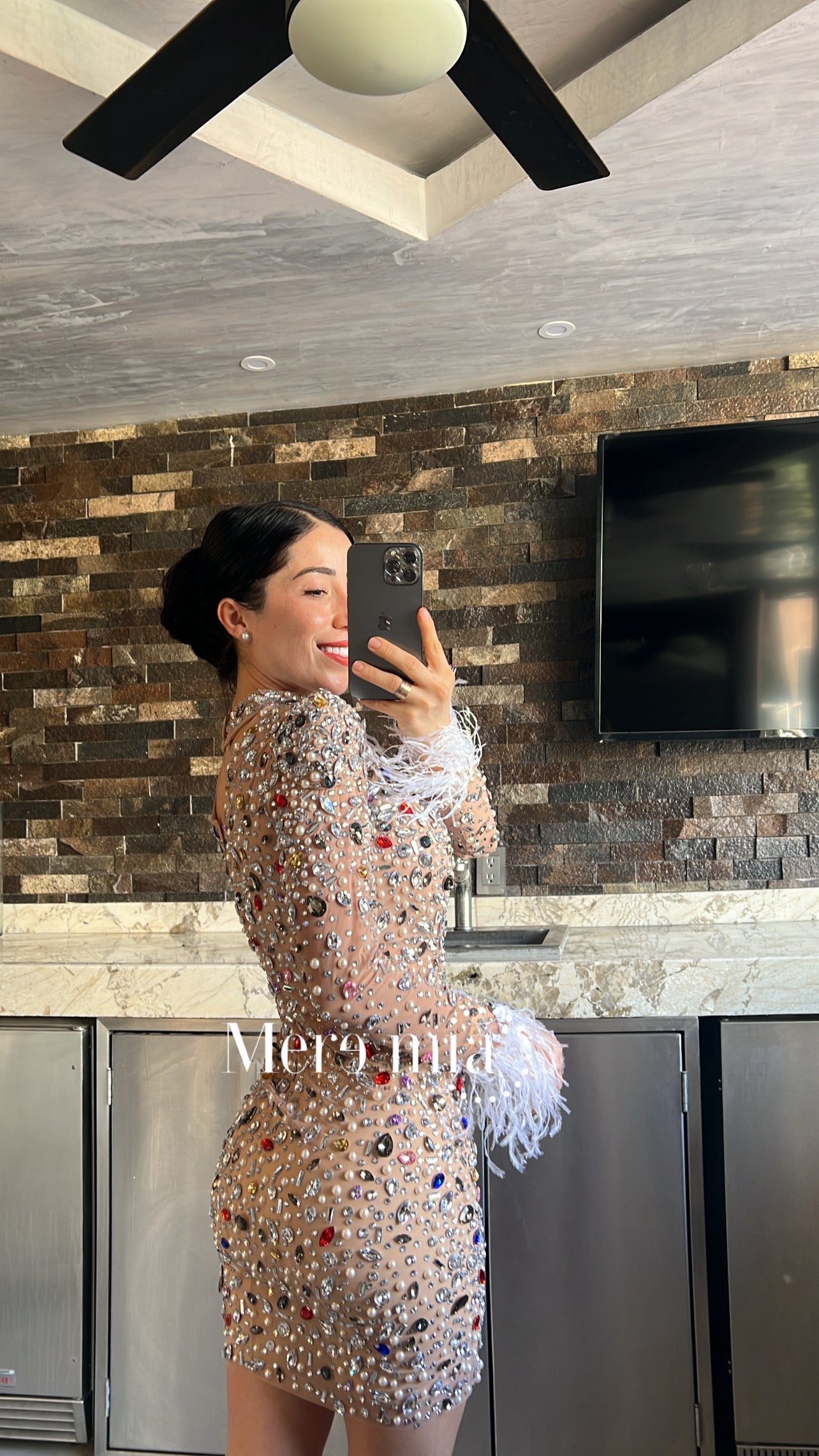 Vestido nude colores