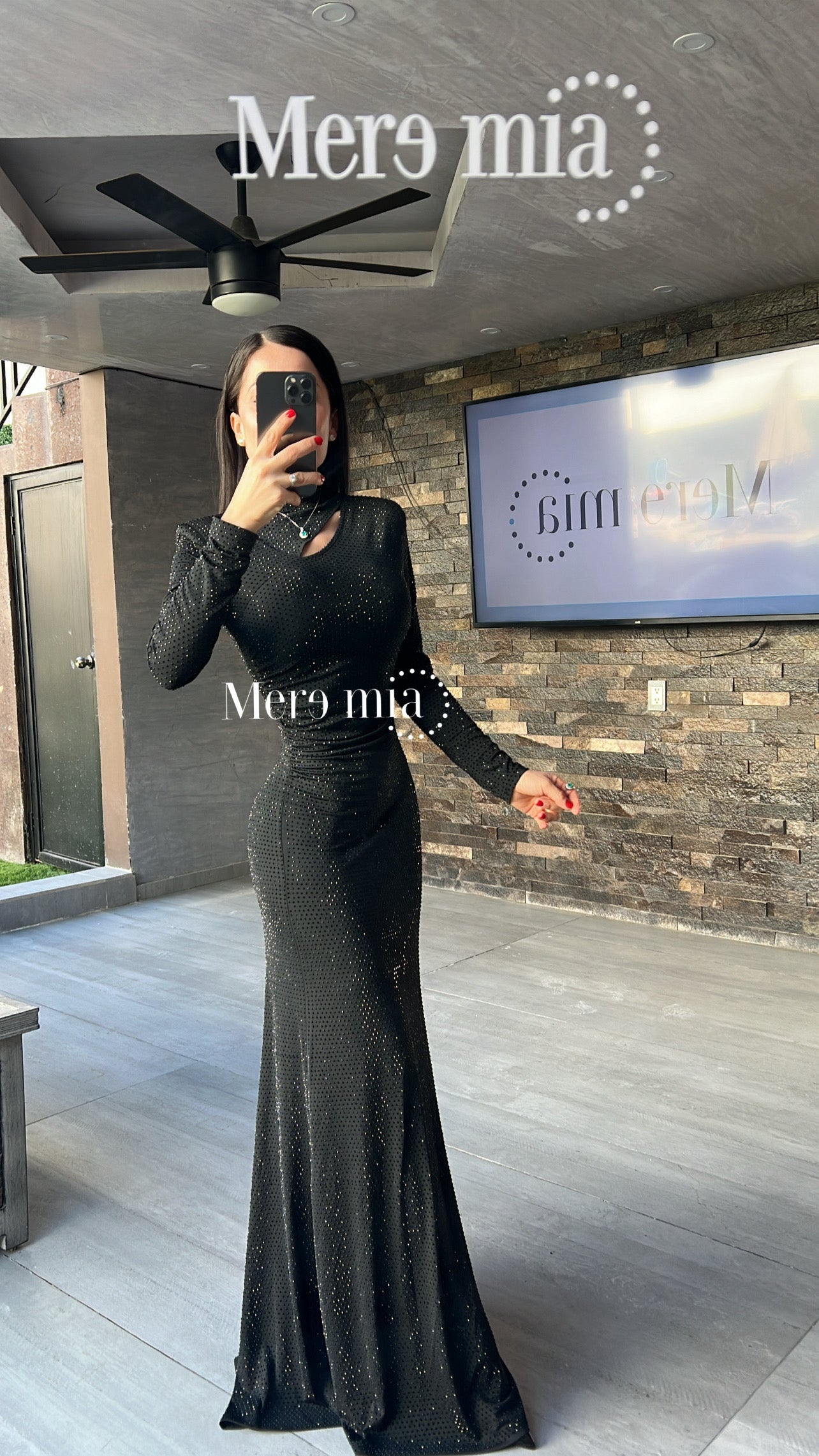 Vestido puntos hoyo plisado