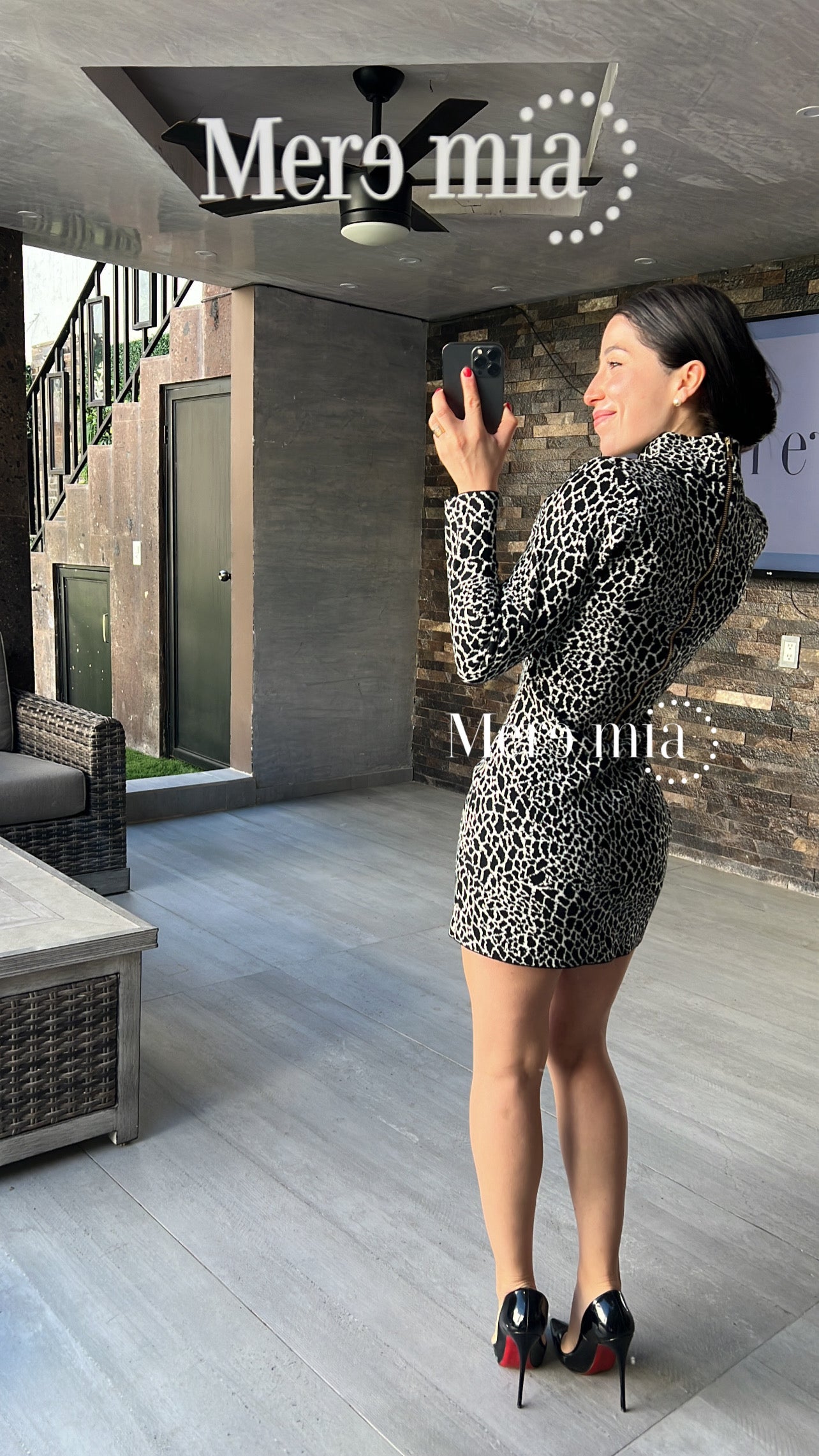 Vestido zebra print