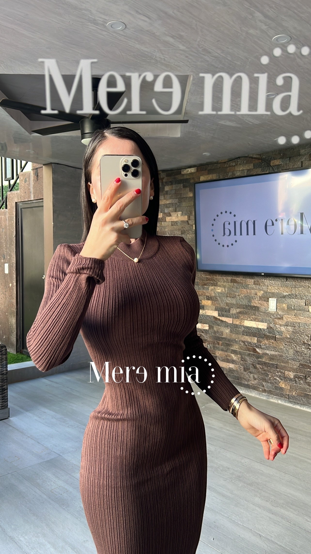 Vestido cafe ml ray