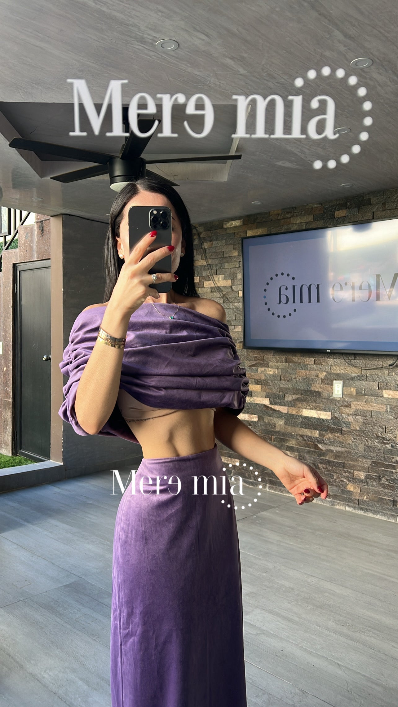 Conjunto top plisado terc